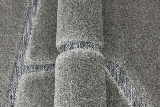 Dywan Shaggy Lula Soft IM89A L.Grey/L.Grey Szary Geometryczny Trójkąty