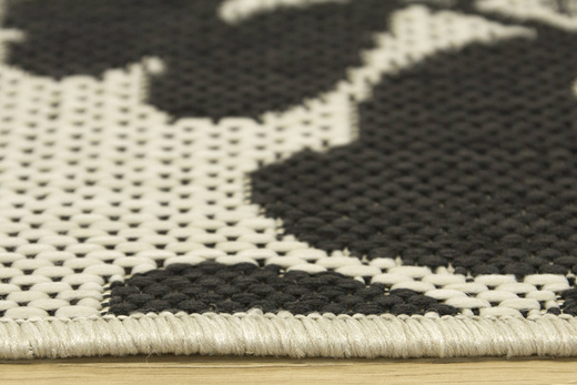 Dywan Sznurkowy Lejda 12504/951 Antracyt Beż Liście Akacji