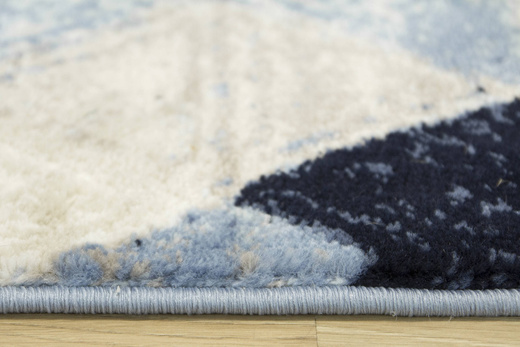 Dywan Victoria 9592A blue/beige Trójkąty Niebieski Krem Beż