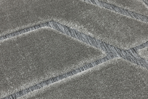 Dywan Shaggy Lula Soft IM89A L.Grey/L.Grey Szary Geometryczny Trójkąty