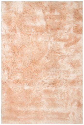 Dywan Skóra Róż Lśniący Shaggy