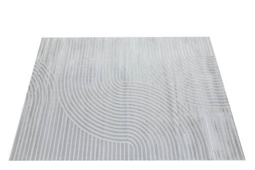 Dywan Nantes NT130G Grey/Grey Szary Pasy Geometria