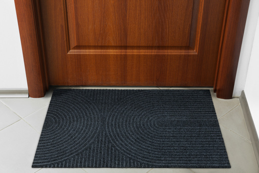 Wycieraczka Antypoślizgowa Tłoczona T-025 Grafit Półkola