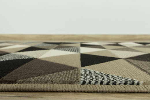 Chodnik luna 503430/97911 trójkąty brąz szerokość 80 cm