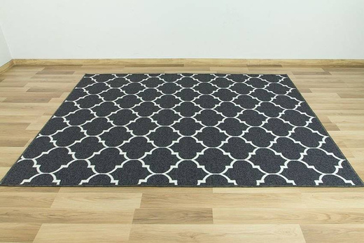 Dywan Clover 29 ciemny szary koniczyna marokańska