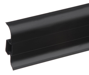 Listwa przypodłogowa Premium Cezar 2,5 m 90 Czarny połysk