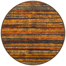 Antypoślizgowy Okrągły Dywan Fusion 14 Wielobarwny Paski