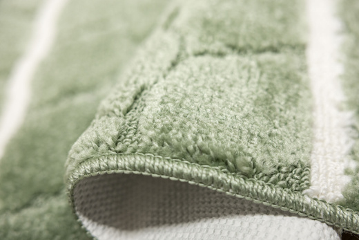 Komplet 3-częściowy Łazienkowy Fano Green Paski Zielony