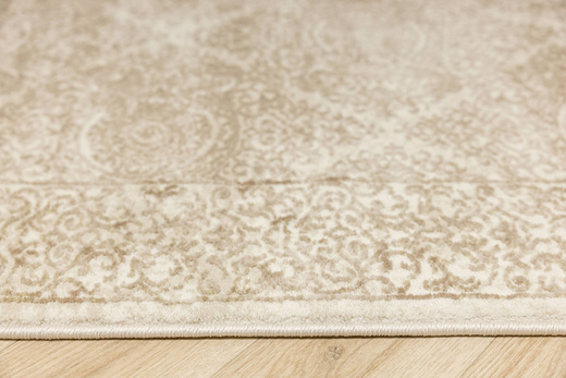 Chodnik Allora Plus 7754A l.beige Beż Krem Złoty Ornament szerokość 120 cm