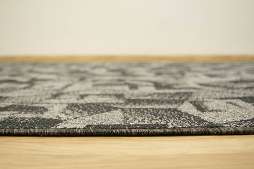 Wykładzina Flamingo 74 Dark Grey Ciemny Szary Czarny szerokość 4 m