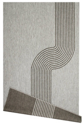 Dywan Dwustronny Sznurkowy Brussels 205631/11020 night silver Szary Grafit Fala Outdoor
