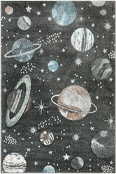 Dywan Lima C288A d.grey/l.grey Szary Kremowy Planety Gwiazdy Kosmos