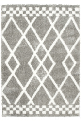 Dywan Boho 656 d.grey/cream Szary Romby