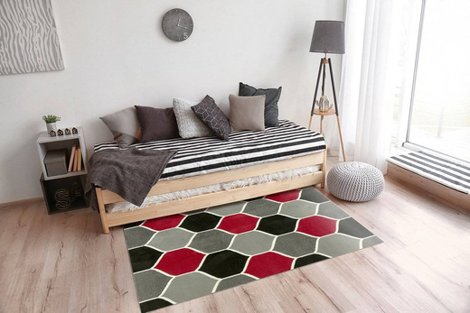 Dywan LUNA 503833/51915 grey/red