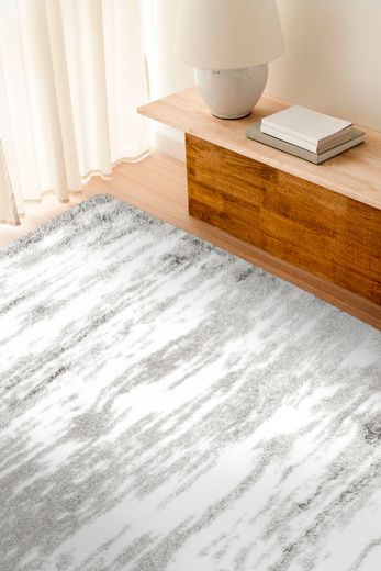 Dywan Shaggy Puffy P387 grey/antracite Szary Beton Abstrakcja