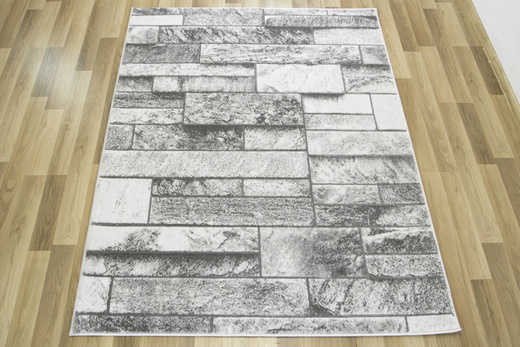 Dywan Felix 9250A l.grey/white Lśniący Szary Krem Prostokąty Marmur