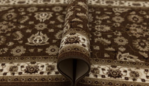 Chodnik Antypoślizgowy Antico 17 Brąz Ornament szerokość 80 cm