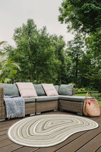 Dywan Dwustronny Sznurkowy Brussels 205825/10610 linen Jasny Beż Krem Onyks Kamień Kszrałt Outdoor