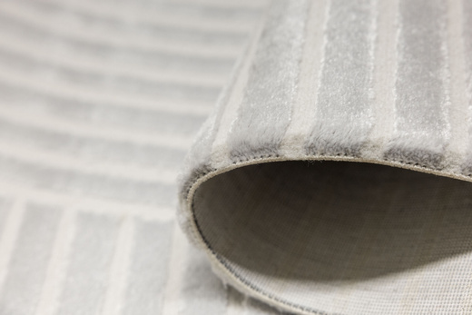 Dywan Nantes NT130G Grey/Grey Szary Pasy Geometria