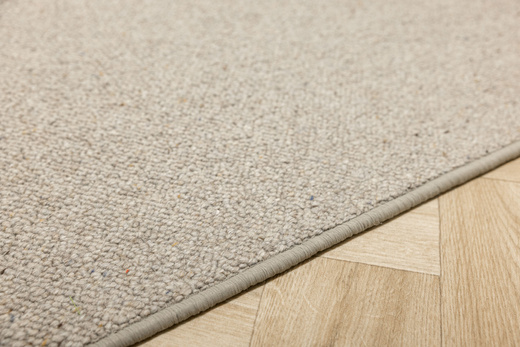 Wełniana Wykładzina Pętelkowa Nelson 75 Szary szer. 5 m