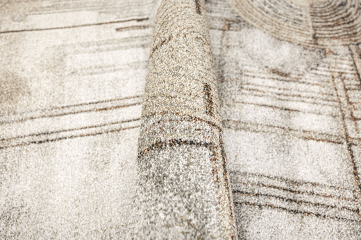 Dywan Ponte N877A d.grey/beige Szary Brąz Okręgi