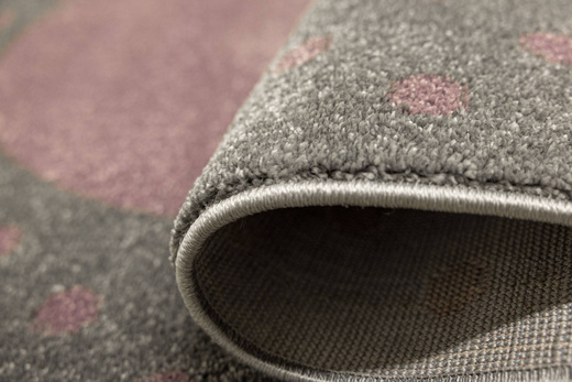 Dywan Dziecięcy Lima G930A l.grey/lila Szary Fiolet Serce