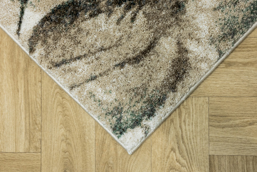 Dywan Kandy N041A l.beige/green Zielony Kaszmir Liście Fryz