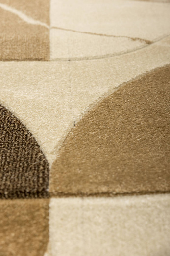 Dywan Amelia A472A cream/beige Beżowy Brązowy Półkola Marmur Drugi Gatunek