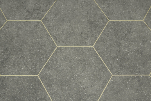 Wykładzina PCV Planet Treviso 597 Szary Złoty szerokość 1,5 m