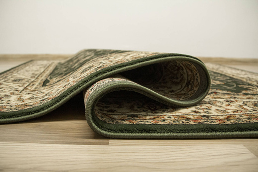 Dywan Super Rose 2338A d.green/cream Ornament Zieleń Brąz Czerwień