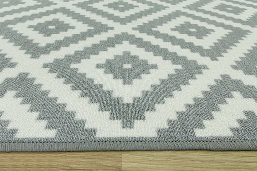 Antypoślizgowy chodnik romby szary 19 szerokość 100 cm