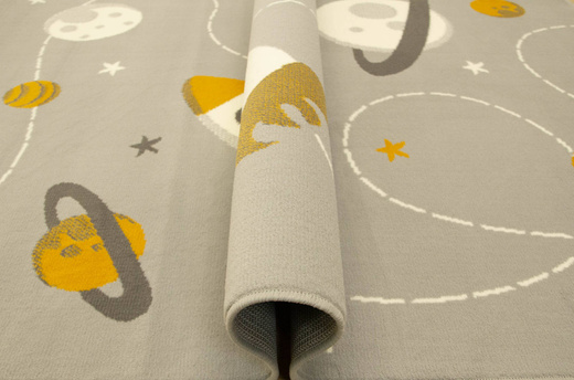 Dywan Kids 534547/89945 mouse/mustard Szary Musztardowy Kosmos