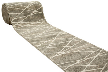 Chodnik Lara E54A_FTA63 b Beż krem Szary Linie szerokość 67 cm