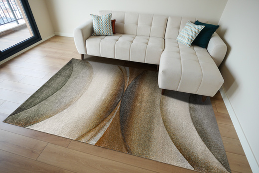 Dywan Agent 40400/610 Multi Krem Miedź Oliwka Półkola