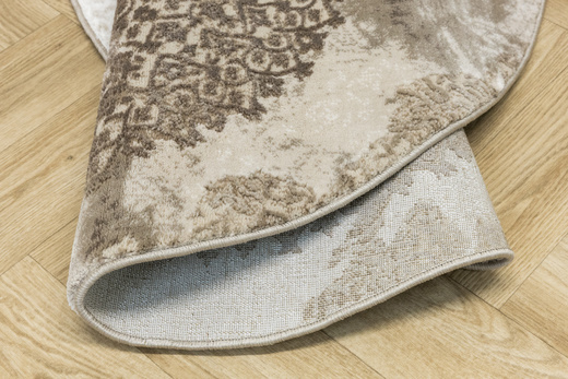 Okrągły Dywan Galya GAK11A brown/brown Beż Krem Boutique