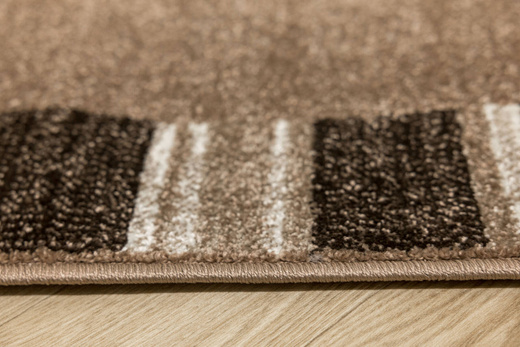 Chodnik Dywanowy Mira 24070/120 Adagio Brąz Beż Krem Paski szerokość 80 cm