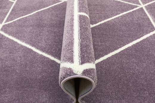 Dywan Dziecięcy Lima C877B lila/cream Fiolet Krem Trójkąty