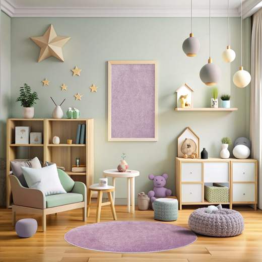 Okrągły Dywan Lima 2081A lila/lila Fiolet