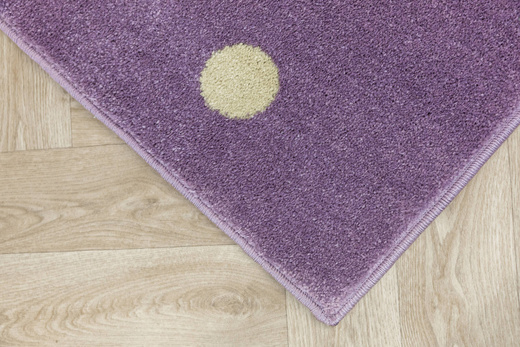 Wykładzina Dziecięca Lima C275A lila/rose Fiolet Kropki szerokość 4 m