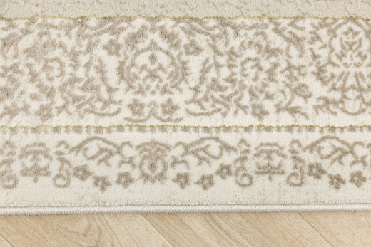 Lśniący Dywan Allora Plus E976A cream/beige Krem Beż Złoty Ornament