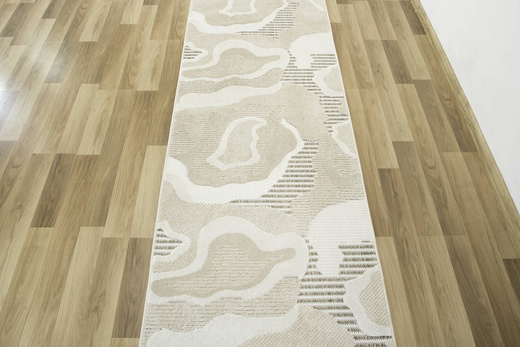 Chodnik Sznurkowy Stella D419A beig Beż Kremowy Abstrakcja szerokość 100 cm