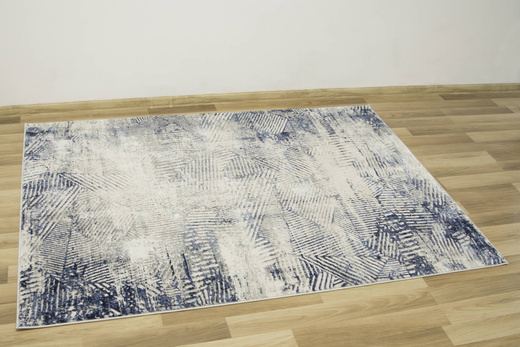 Dywan Verano C465A m grey/grey Niebieski Szary Krem Dwupoziomowy Trójkąty