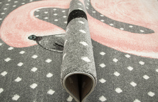 Dywan Dziecięcy Lima 1206A l.grey/l.pink Flaming Róż