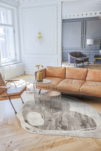 Dywan Selenne GS003A Cream/Beige Szary Beżowy Ksztalt