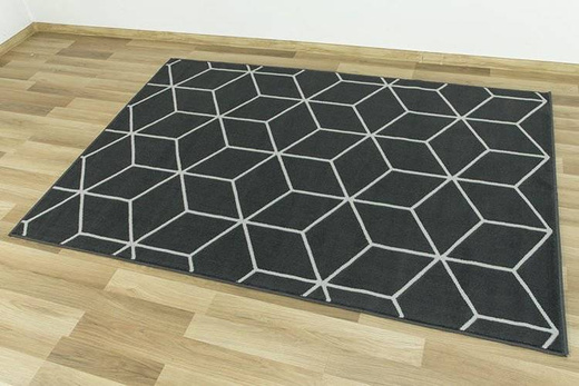 Dywan Luna 503746/89922 d.grey cubes grafitowy ch