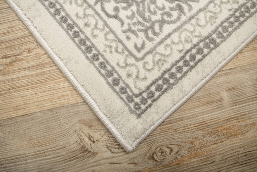 Lśniący Dywan Allora Plus F345A grey Srebrzysty Szary Ornament