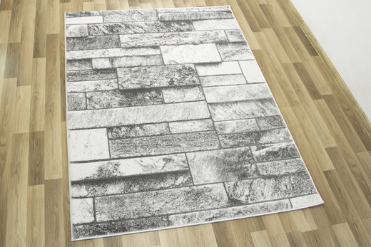 Dywan Felix 9250A l.grey/white Lśniący Szary Krem Prostokąty Marmur