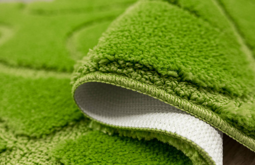 Dywanik Łazienkowy Antypoślizgowy Kobe Light Green Jasny Zielony Linie