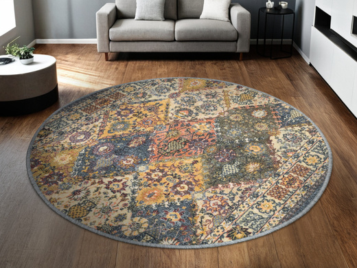 Antypoślizgowy dywan okrągły Modern Classic 19 Ornament Vintage