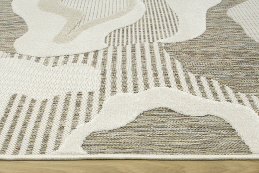 Dywan Sznurkowy Stella D419A beige/white Beż Krem Abstrakcja